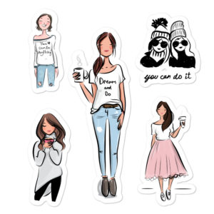 You Can Do It Bubble-free stickers