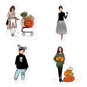 Fall #3 Bubble-free stickers